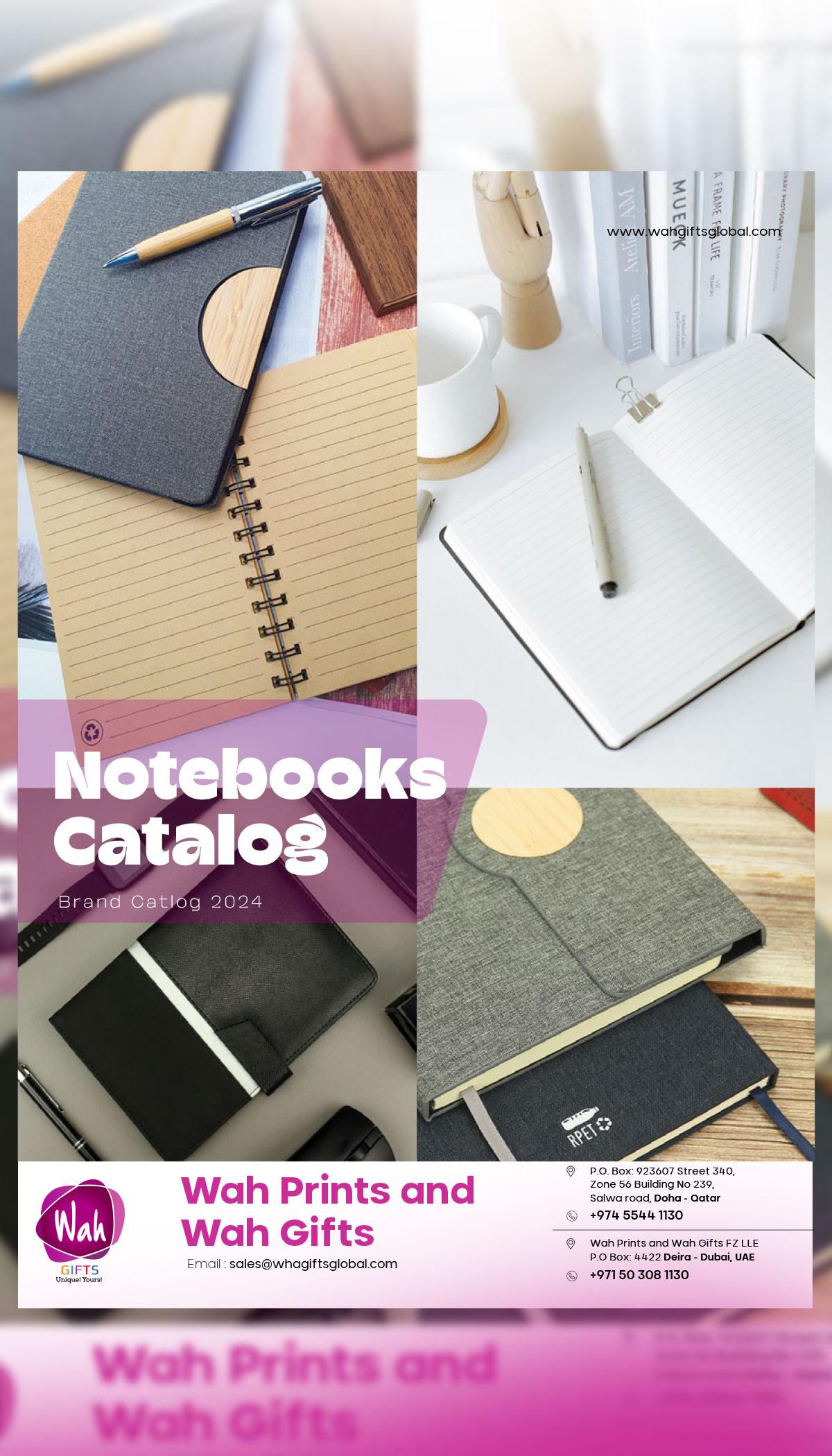 Custom corporate notebook catalog